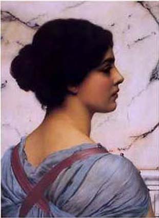 John William Godward (British, 1861-1922), Belleza Pompeiana